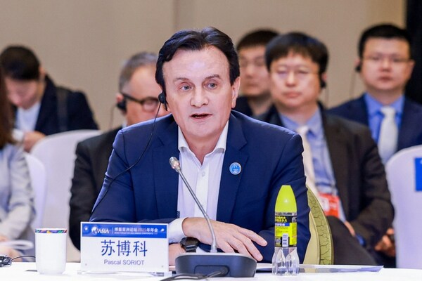 阿斯利康全球首席執行官蘇博科在博鰲亞洲論壇發言